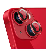 Microsonic Apple iPhone 13 Mini Tekli Kamera Lens Koruma Camı Kırmızı