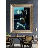 Tablore Pablo Picasso Yaşlı Gitarist Tablosu Çerçeveli Kanvas Tablo Modern Ünlü Sanat Duvar Dekoru