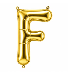 F Harfi Folyo Balon Altın Rengi (100 cm)