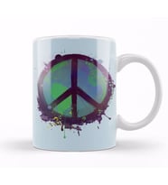Peace Kupa Bardak Porselen