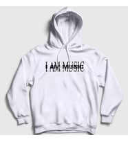 Presmono Unisex Beyaz I Am Music Playboi Carti Kapüşonlu Sweatshirt 521900tt (Beyaz)