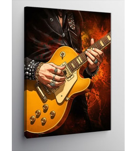 Kanvas Tablo Elektro Gitar Ve Müzik