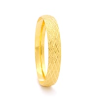 Altın Kaplama İmitasyon 1cm Baklava Model Bilezik BLZ-3122 (Altın Rengi)