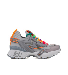 Trend Adımlar Gri Kadın Renkli Lastik Boğazlı Hafif Dolgu Sneaker