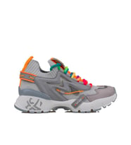 Trend Adımlar Gri Kadın Renkli Lastik Boğazlı Hafif Dolgu Sneaker