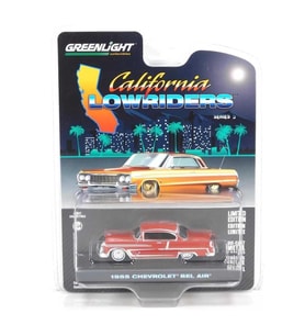 Greenlight California Lowriders Series 5 - 1955 Chevrolet Bel Air Kırmızı 1/64 Model Araba
