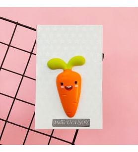 Kişiye Özel Sevimli Havuç Squishy Defter
