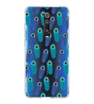 PrintiFy Xiaomi Redmi K20 Pro ile Uyumlu 1mm Slim Fit Nazar Boncuğu 4 Baskılı Şeffaf  Kılıf