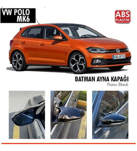 Volkswagen Polo Yarasa Ayna Kapağı Piano Black Parlak Siyah 2018 Sonrası