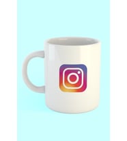 Instagram Logo Baskılı Kahve Kupası