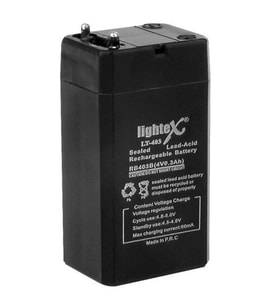 Lightex LT-403 4 Volt 0.3 Amper Akü (Siyah)
