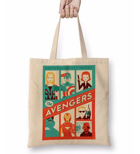 Avengers Bez Çanta Uzun Saplı