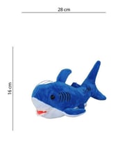 Köpekbalığı Sesli Baby Shark Müzikli 28 cm - 1811201 - Mavi