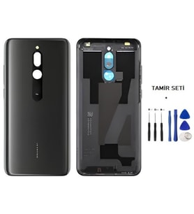 Xiaomi Redmi 8 FULL Kasa Arka Kapak Yan Tuş Takımı SİYAH - TAMİR SETİ