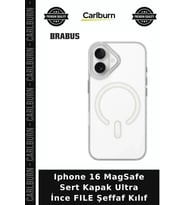 Iphone 16 MagSafe Sert Kapak Ultra İnce FILE Şeffaf Kılıf Telefon Aksesuarı