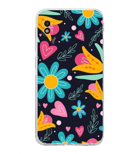 PrintiFy Samsung Galaxy A10 ile Uyumlu Retro Color 1  Kamera Korumalı Şeffaf  Kılıf