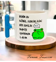 Tanem Nakite Çevirmem Lazım Tasarımlı Baskılı T Kupa Bardak