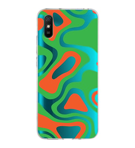 Xiaomi Redmi 9A Uyumlu Kapak Renkli Desen Tasarımlı Şeffaf Silikon Kılıf