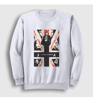 Presmono Unisex Beyaz Daniel Craig Film James Bond Sweatshirt 257621tt (Beyaz)