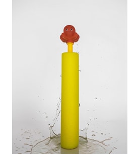Figürlü Köpük Su Pompası Oyuncağı (45 cm) - Ahtapot - Turuncu