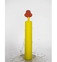 Figürlü Köpük Su Pompası Oyuncağı (45 cm) - Ahtapot - Turuncu