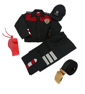 Çocuk Yunus Polis Elbisesi (Kostümü) 5 Parça