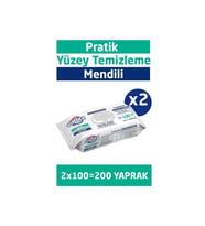VİNDEX PRATİK YÜZEY TEMİZLEME MENDİLİ 2'Lİ