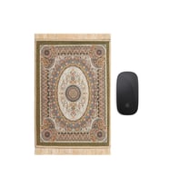Bursa İpek Haki Dekoratif Küçük Halı Mousepad