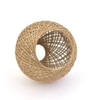 Örme Jüt İp Abajur Başlığı Handmade