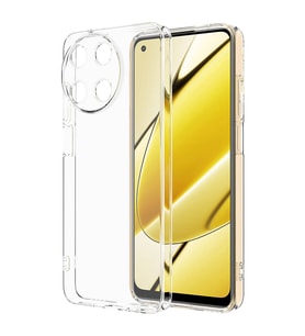 Realme 11 4G Uyumlu Kılıf Zore Süper Silikon Kapak (Renksiz)