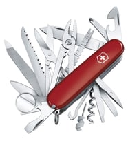 Victorinox 1.6795.LB1 Swiss Champ 33 Fonksiyon Deri Kılıflı İsviçre Çakısı - Kırmızı