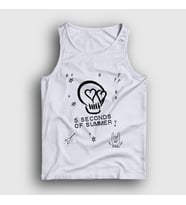 Presmono Unisex Beyaz Skull 5 Seconds Of Summer Atlet 79119tt (Beyaz)
