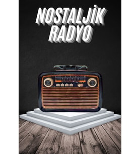 Eskitme Nostalji Tasarımlı Bluetoothlu Nostalji Radyo Ahşap Nostaljik Görünümlü