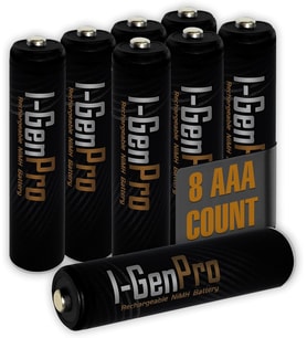 Pro P104 8 Adet AAA 1100 mAh Şarj Edilebilir İnce Kalem Pil 1.2V Ni-MH Şarjlı Pil