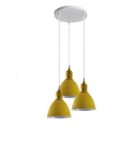 mylights  sarı üçlü modern spor sarkıt avize  salon avize oturma odası avize  