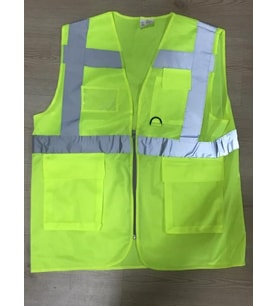 CEPLİ MÜHENDİS İKAZ YELEĞİ SARI XL
