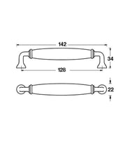 Antik Bronz 128 Mm. Porselen Kulp Rio