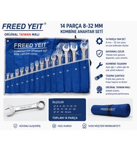 KOMBİNE ANAHTAR SETİ 8-32mm