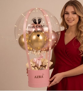 Kişiye Özel Led Işıklı Balon Kutusu