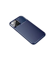İphone 14 Pro Kılıf Auto Fus Karbon Kapak - Lacivert