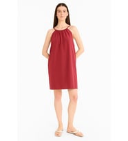 Lupinn Moda İnce Askılı Salaş Kesim Yazlık Kadın Mini Elbise - Rahat ve Şık Tasarım (Kırmızı)