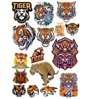 Kaplan Sticker Set 7 17 Parça Telefon, Tablet, Defter, Laptop Sticker