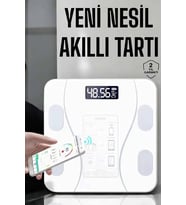 Tartı Baskül Dijital Elektronik Tartı Vücut Analiz Wifi Akıllı Yağ Ölçer