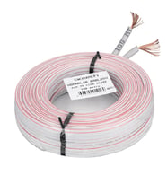 BOTECH 2x0.75mm CCAM 48 Tel Beyaz-Kırmızı Kodlu 100 Metre Hoparlör Ses Kablosu