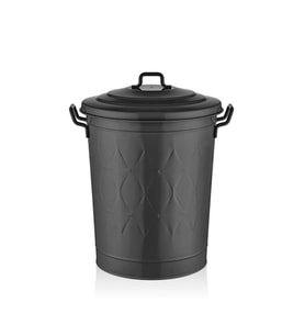 THE MİA PRİZMA ÇÖP KOVASI SİYAH 49 CM