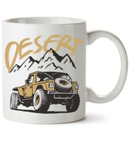 Desert Baskılı Porselen Kupa Bardak