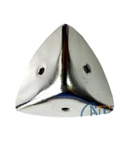 Dekoratif, Kutu, Sandık Köşesi - 45x28 mm,Büyük, Nikel, 1 Adet