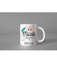 müzik öğretmeni özel tasarım kupa bardak