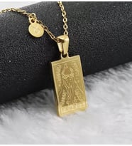 Altın Kaplama  Boğa Burcu Tarot Gümüş Kolye