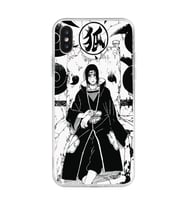 Iphone XSMAX Uyumlu Itachi Uchiha Tasarımlı Şeffaf Telefon Kılıfı